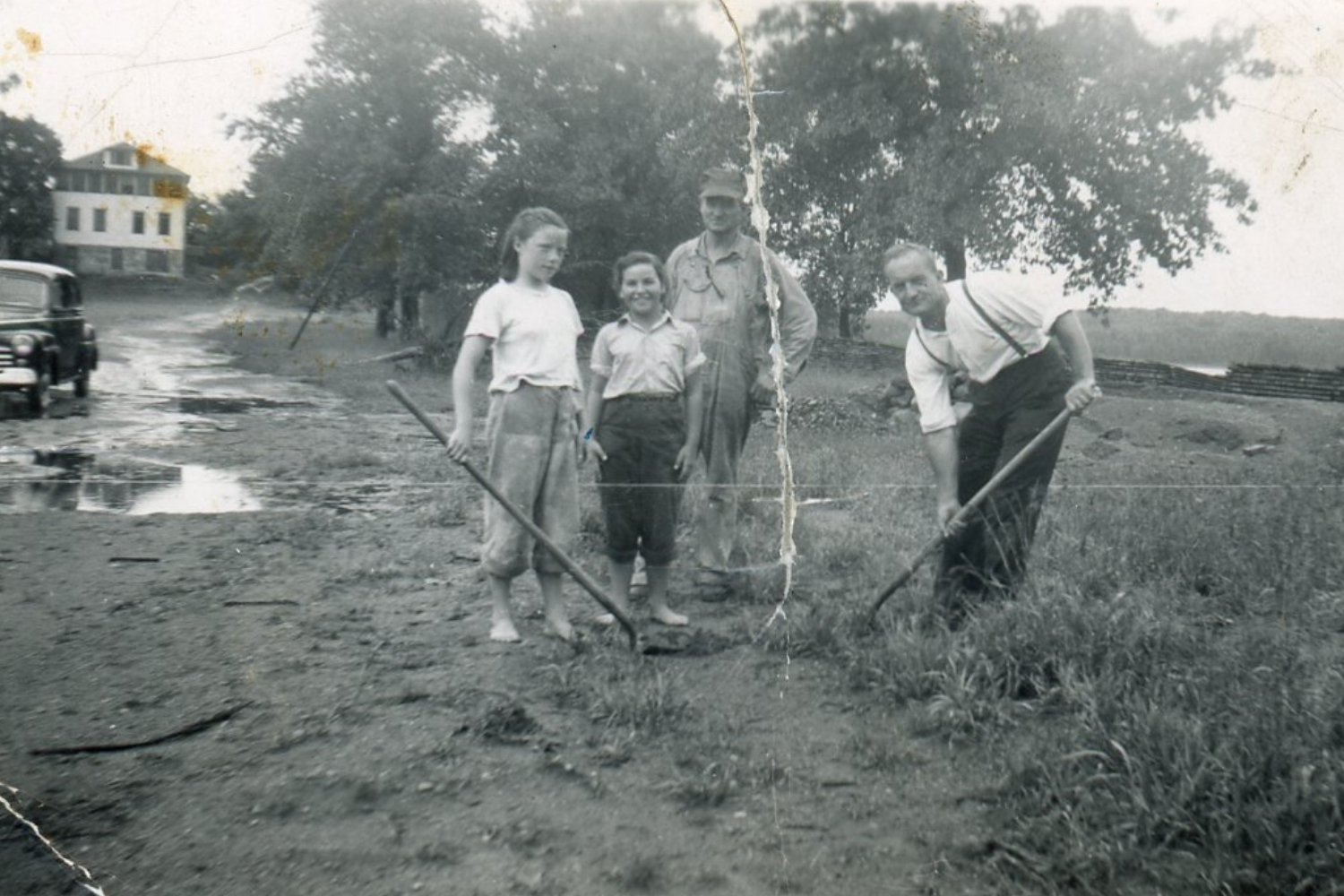 Groundskeeping on the property